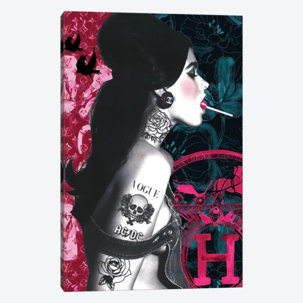 Designer edgy wall canvas